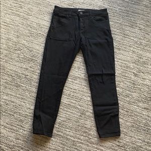 DL Florence Cropped Black Jeans